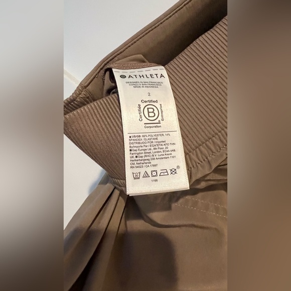Athleta Ankle Pants - Taupe - 2 - Picture 4 of 6